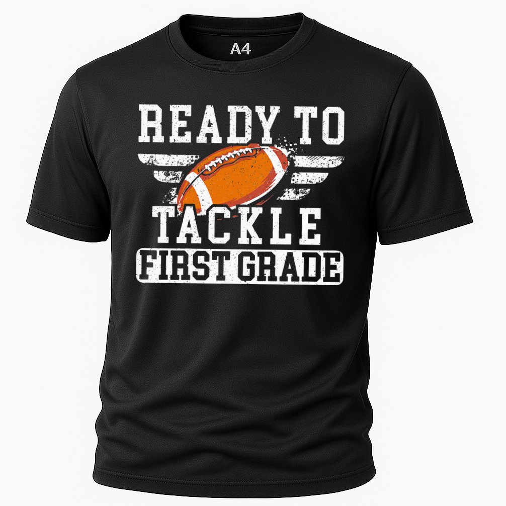 Ready To Tackle First Grade Football First Day Of School Performance Shirt