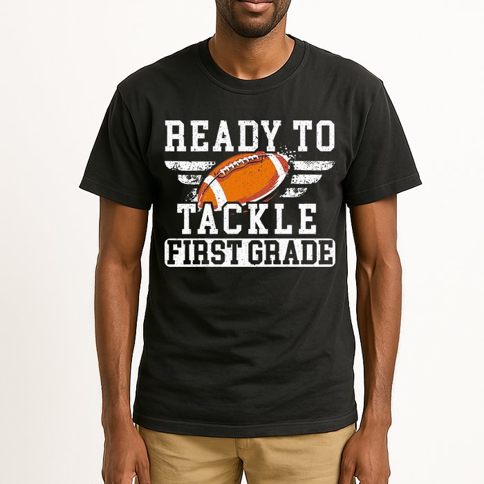 Ready To Tackle First Grade Football First Day Of School Tall T-Shirt