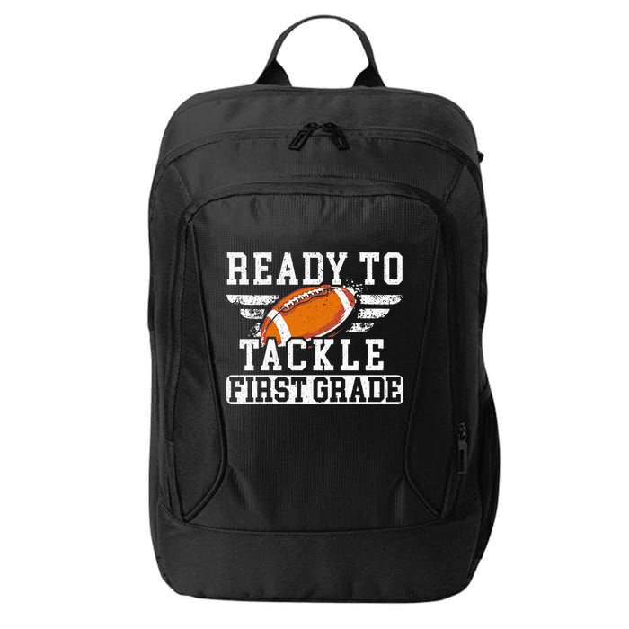 Ready To Tackle First Grade Football First Day Of School City Backpack