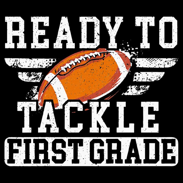 Ready To Tackle First Grade Football First Day Of School 16 in Basic Backpack
