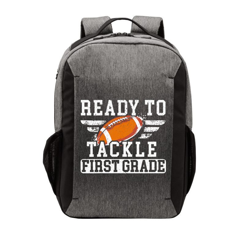 Ready To Tackle First Grade Football First Day Of School Vector Backpack