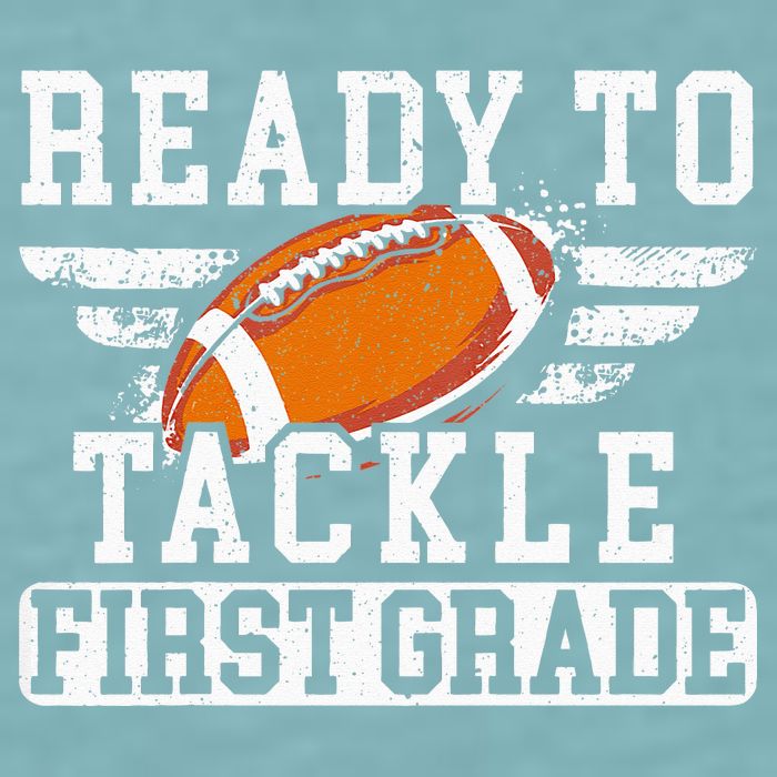 Ready To Tackle First Grade Football First Day Of School Sueded Cloud Jersey T-Shirt