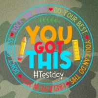 Rock The Test Don't Stress Just Do Your Best Test Day Rock The Test Teach.er Testing Day You Got This Legacy Tie Dye Trucker Hat