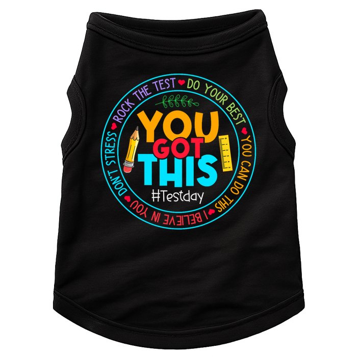 Rock The Test Don't Stress Just Do Your Best Test Day Rock The Test Teach.er Testing Day You Got This Doggie Tank