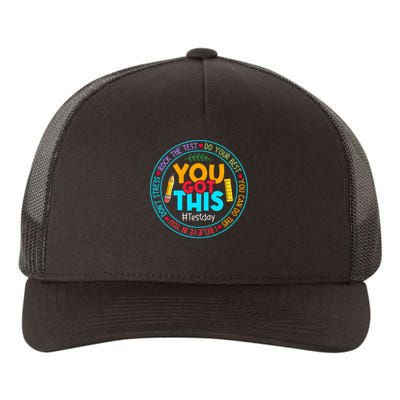 Rock The Test Don't Stress Just Do Your Best Test Day Rock The Test Teach.er Testing Day You Got This Yupoong Adult 5-Panel Trucker Hat