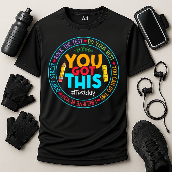 Rock The Test Don't Stress Just Do Your Best Test Day Rock The Test Teach.er Testing Day You Got This Performance Shirt