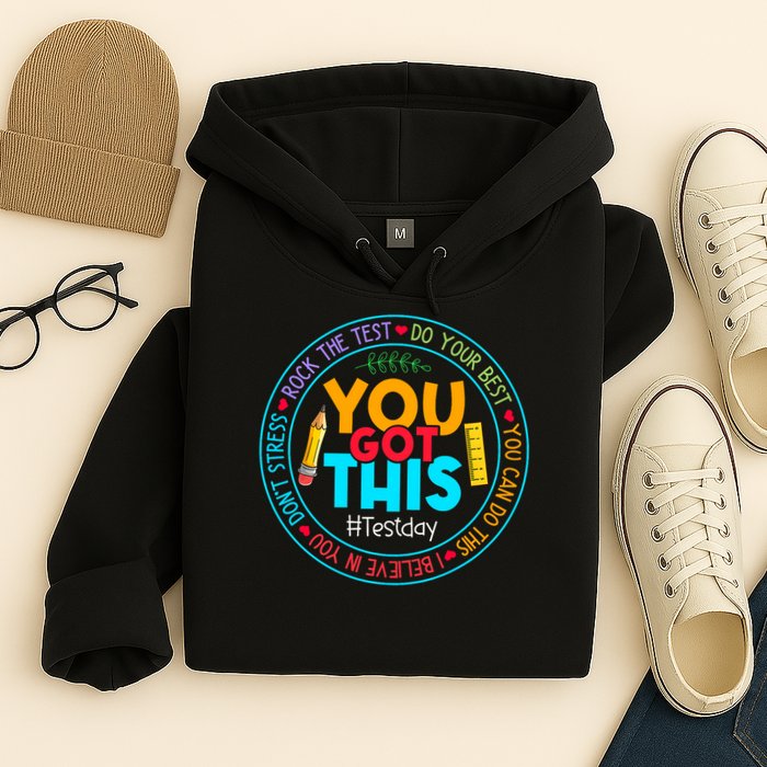 Rock The Test Don't Stress Just Do Your Best Test Day Rock The Test Teach.er Testing Day You Got This Hoodie