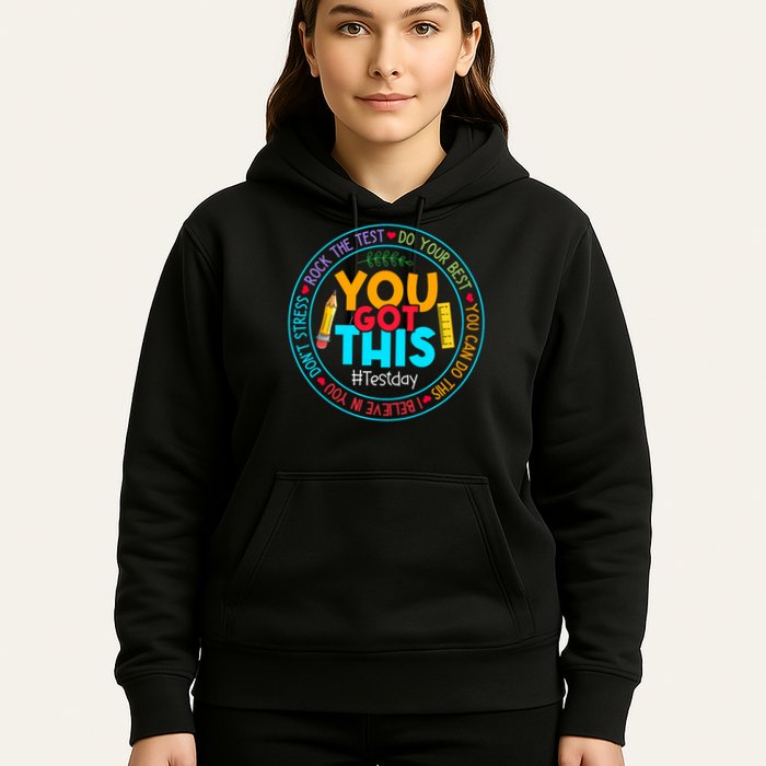 Rock The Test Don't Stress Just Do Your Best Test Day Rock The Test Teach.er Testing Day You Got This Hoodie