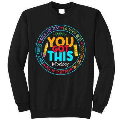Rock The Test Don't Stress Just Do Your Best Test Day Rock The Test Teach.er Testing Day You Got This Sweatshirt