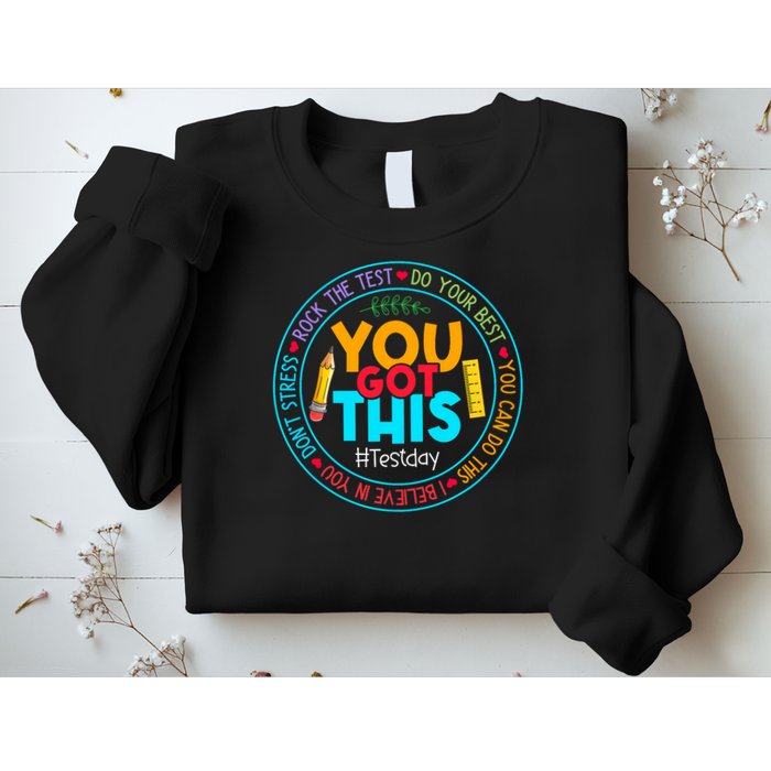 Rock The Test Don't Stress Just Do Your Best Test Day Rock The Test Teach.er Testing Day You Got This Sweatshirt