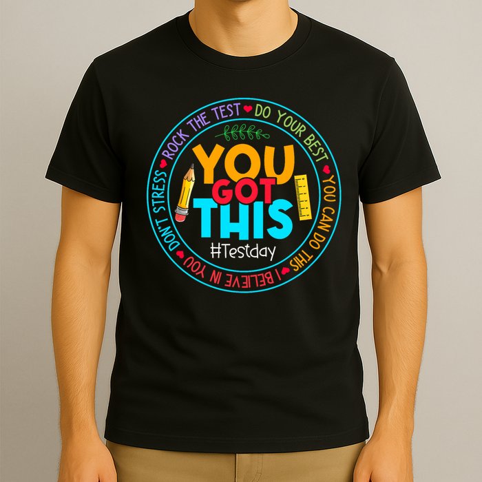 Rock The Test Don't Stress Just Do Your Best Test Day Rock The Test Teach.er Testing Day You Got This T-Shirt