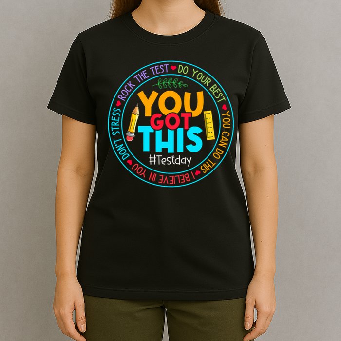 Rock The Test Don't Stress Just Do Your Best Test Day Rock The Test Teach.er Testing Day You Got This T-Shirt