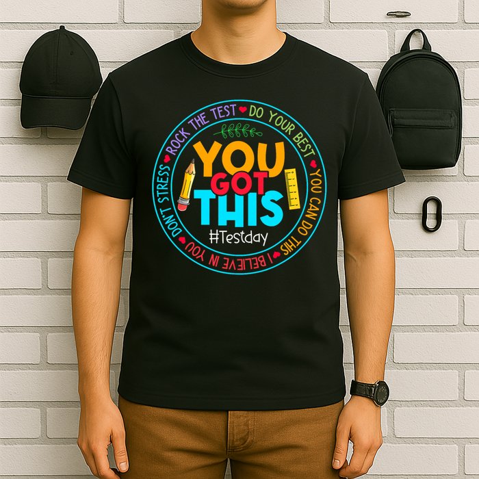 Rock The Test Don't Stress Just Do Your Best Test Day Rock The Test Teach.er Testing Day You Got This T-Shirt