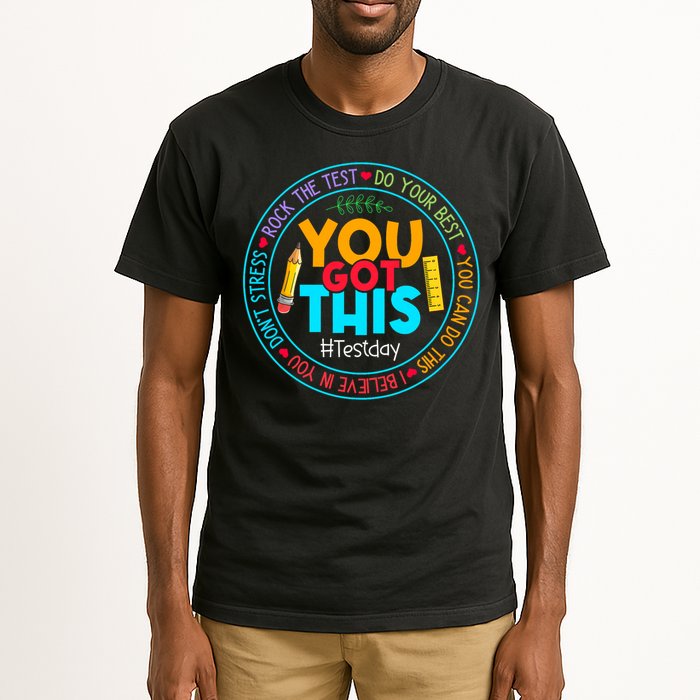 Rock The Test Don't Stress Just Do Your Best Test Day Rock The Test Teach.er Testing Day You Got This Tall T-Shirt