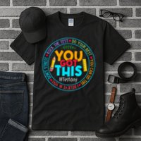 Rock The Test Don't Stress Just Do Your Best Test Day Rock The Test Teach.er Testing Day You Got This Tall T-Shirt