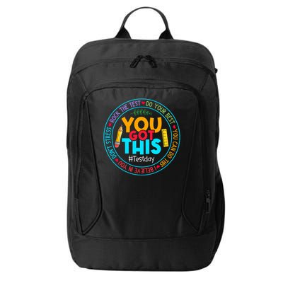 Rock The Test Don't Stress Just Do Your Best Test Day Rock The Test Teach.er Testing Day You Got This City Backpack