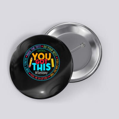 Rock The Test Don't Stress Just Do Your Best Test Day Rock The Test Teach.er Testing Day You Got This Button