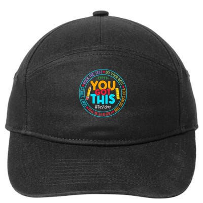 Rock The Test Don't Stress Just Do Your Best Test Day Rock The Test Teach.er Testing Day You Got This 7-Panel Snapback Hat
