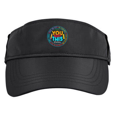 Rock The Test Don't Stress Just Do Your Best Test Day Rock The Test Teach.er Testing Day You Got This Adult Drive Performance Visor
