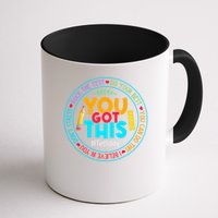 Rock The Test Don't Stress Just Do Your Best Test Day Rock The Test Teach.er Testing Day You Got This Mug