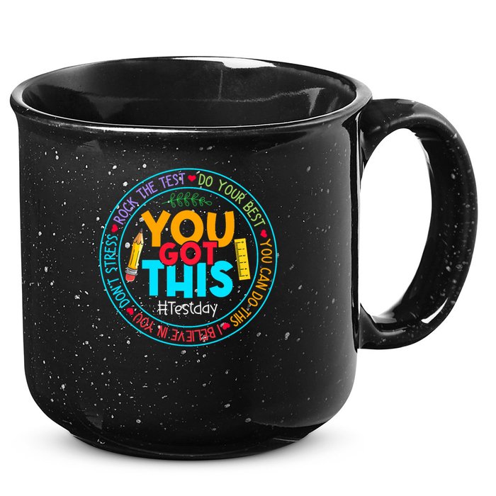 Rock The Test Don't Stress Just Do Your Best Test Day Rock The Test Teach.er Testing Day You Got This 15oz Campfire Ceramic Mug