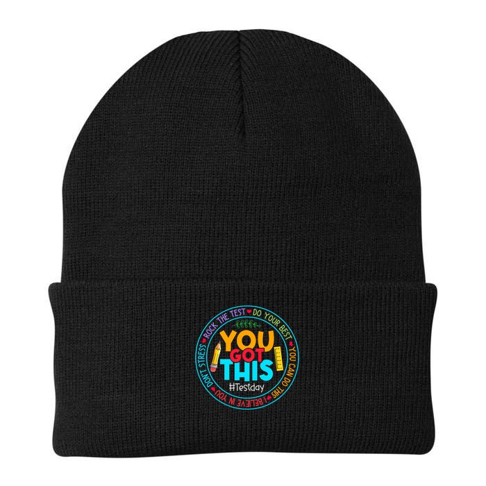 Rock The Test Don't Stress Just Do Your Best Test Day Rock The Test Teach.er Testing Day You Got This Beanie