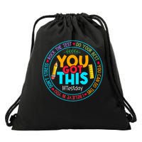 Rock The Test Don't Stress Just Do Your Best Test Day Rock The Test Teach.er Testing Day You Got This Drawstring Bag