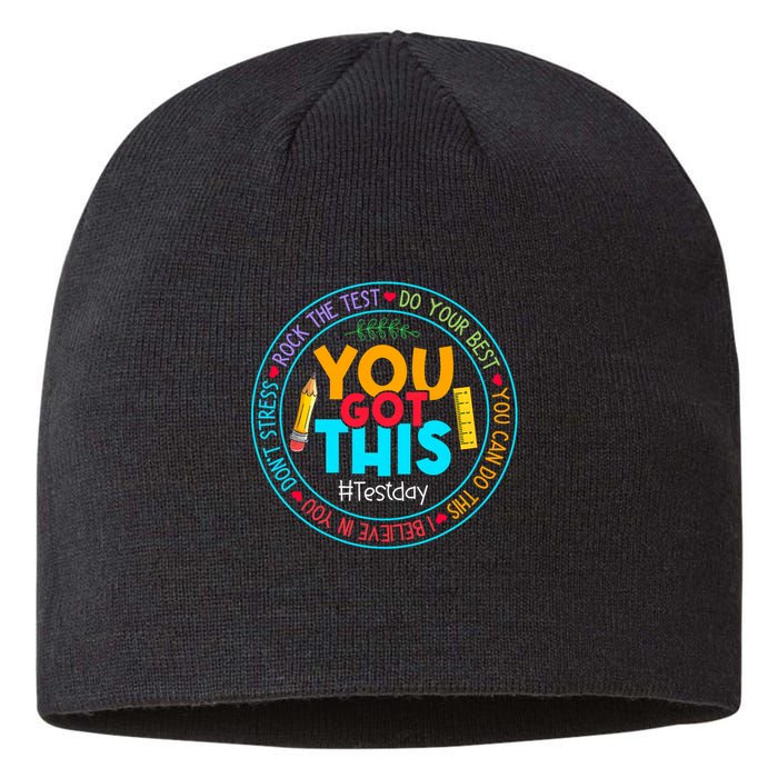 Rock The Test Don't Stress Just Do Your Best Test Day Rock The Test Teach.er Testing Day You Got This Sustainable Beanie