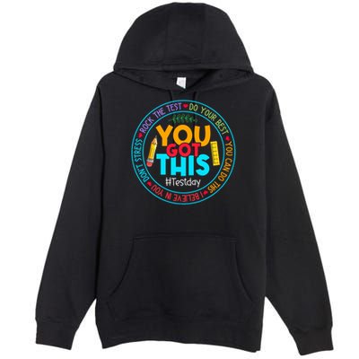 Rock The Test Don't Stress Just Do Your Best Test Day Rock The Test Teach.er Testing Day You Got This Premium Pullover Hoodie