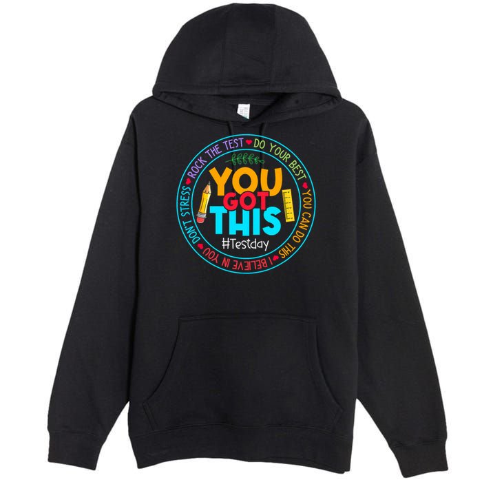 Rock The Test Don't Stress Just Do Your Best Test Day Rock The Test Teach.er Testing Day You Got This Premium Pullover Hoodie