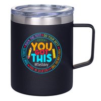 Rock The Test Don't Stress Just Do Your Best Test Day Rock The Test Teach.er Testing Day You Got This 12oz Stainless Steel Coffee Mug