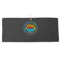 Rock The Test Don't Stress Just Do Your Best Test Day Rock The Test Teach.er Testing Day You Got This Large Microfiber Waffle Golf Towel