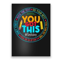 Rock The Test Don't Stress Just Do Your Best Test Day Rock The Test Teach.er Testing Day You Got This Poster