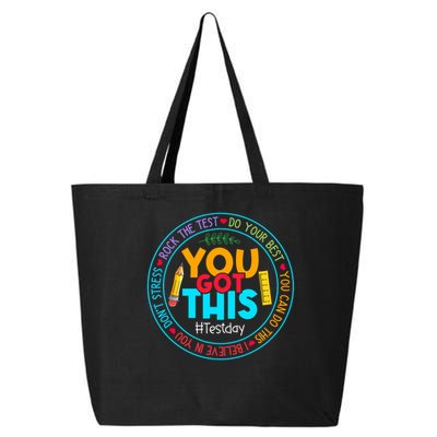 Rock The Test Don't Stress Just Do Your Best Test Day Rock The Test Teach.er Testing Day You Got This 25L Jumbo Tote