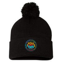 Rock The Test Don't Stress Just Do Your Best Test Day Rock The Test Teach.er Testing Day You Got This Pom Pom 12in Knit Beanie