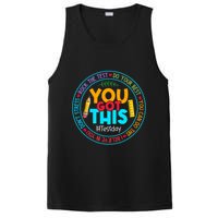 Rock The Test Don't Stress Just Do Your Best Test Day Rock The Test Teach.er Testing Day You Got This PosiCharge Competitor Tank