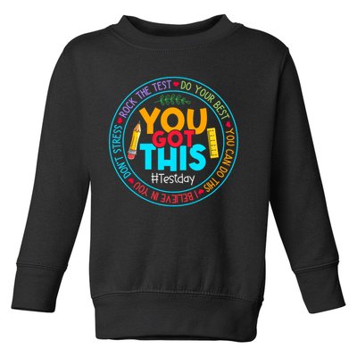 Rock The Test Don't Stress Just Do Your Best Test Day Rock The Test Teach.er Testing Day You Got This Toddler Sweatshirt