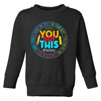 Rock The Test Don't Stress Just Do Your Best Test Day Rock The Test Teach.er Testing Day You Got This Toddler Sweatshirt