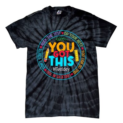 Rock The Test Don't Stress Just Do Your Best Test Day Rock The Test Teach.er Testing Day You Got This Tie-Dye T-Shirt