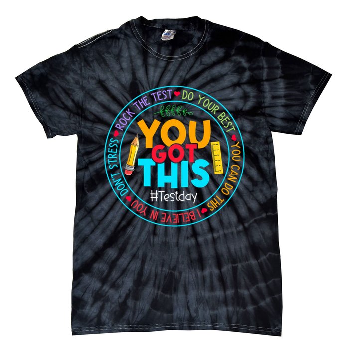 Rock The Test Don't Stress Just Do Your Best Test Day Rock The Test Teach.er Testing Day You Got This Tie-Dye T-Shirt