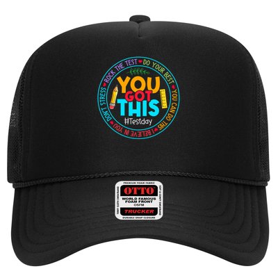 Rock The Test Don't Stress Just Do Your Best Test Day Rock The Test Teach.er Testing Day You Got This Trucker Hat