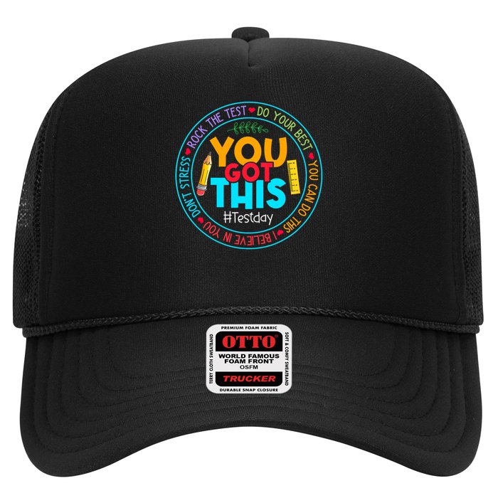 Rock The Test Don't Stress Just Do Your Best Test Day Rock The Test Teach.er Testing Day You Got This Trucker Hat