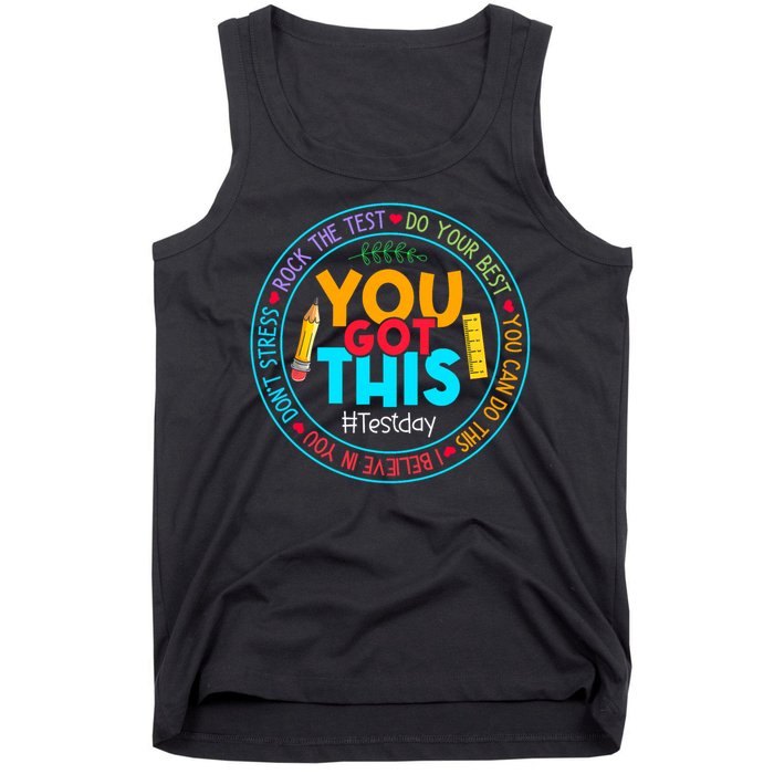 Rock The Test Don't Stress Just Do Your Best Test Day Rock The Test Teach.er Testing Day You Got This Tank Top