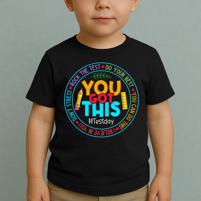 Rock The Test Don't Stress Just Do Your Best Test Day Rock The Test Teach.er Testing Day You Got This Toddler T-Shirt
