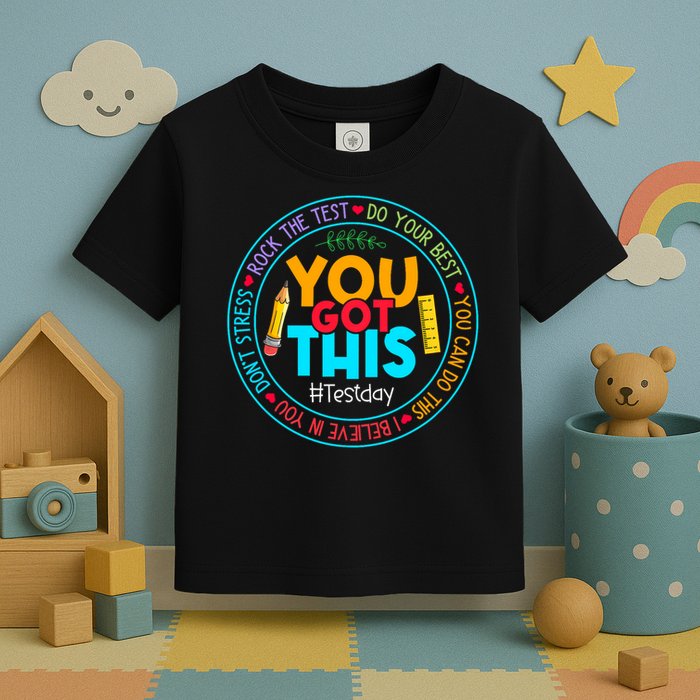 Rock The Test Don't Stress Just Do Your Best Test Day Rock The Test Teach.er Testing Day You Got This Toddler T-Shirt