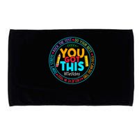 Rock The Test Don't Stress Just Do Your Best Test Day Rock The Test Teach.er Testing Day You Got This Microfiber Hand Towel