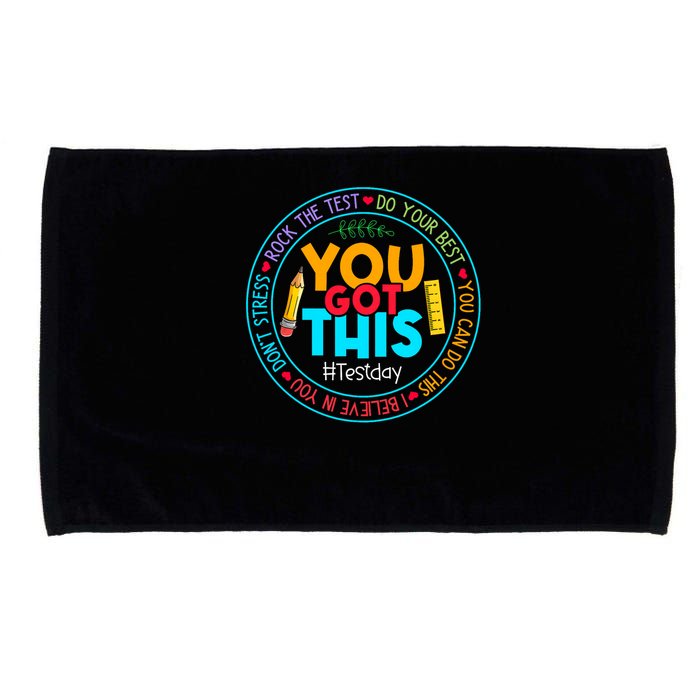 Rock The Test Don't Stress Just Do Your Best Test Day Rock The Test Teach.er Testing Day You Got This Microfiber Hand Towel