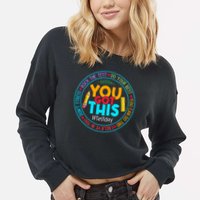 Rock The Test Don't Stress Just Do Your Best Test Day Rock The Test Teach.er Testing Day You Got This Cropped Pullover Crew