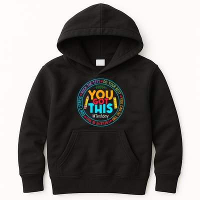 Rock The Test Don't Stress Just Do Your Best Test Day Rock The Test Teach.er Testing Day You Got This Kids Hoodie
