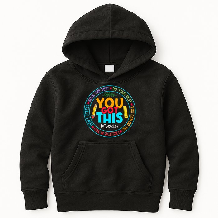 Rock The Test Don't Stress Just Do Your Best Test Day Rock The Test Teach.er Testing Day You Got This Kids Hoodie